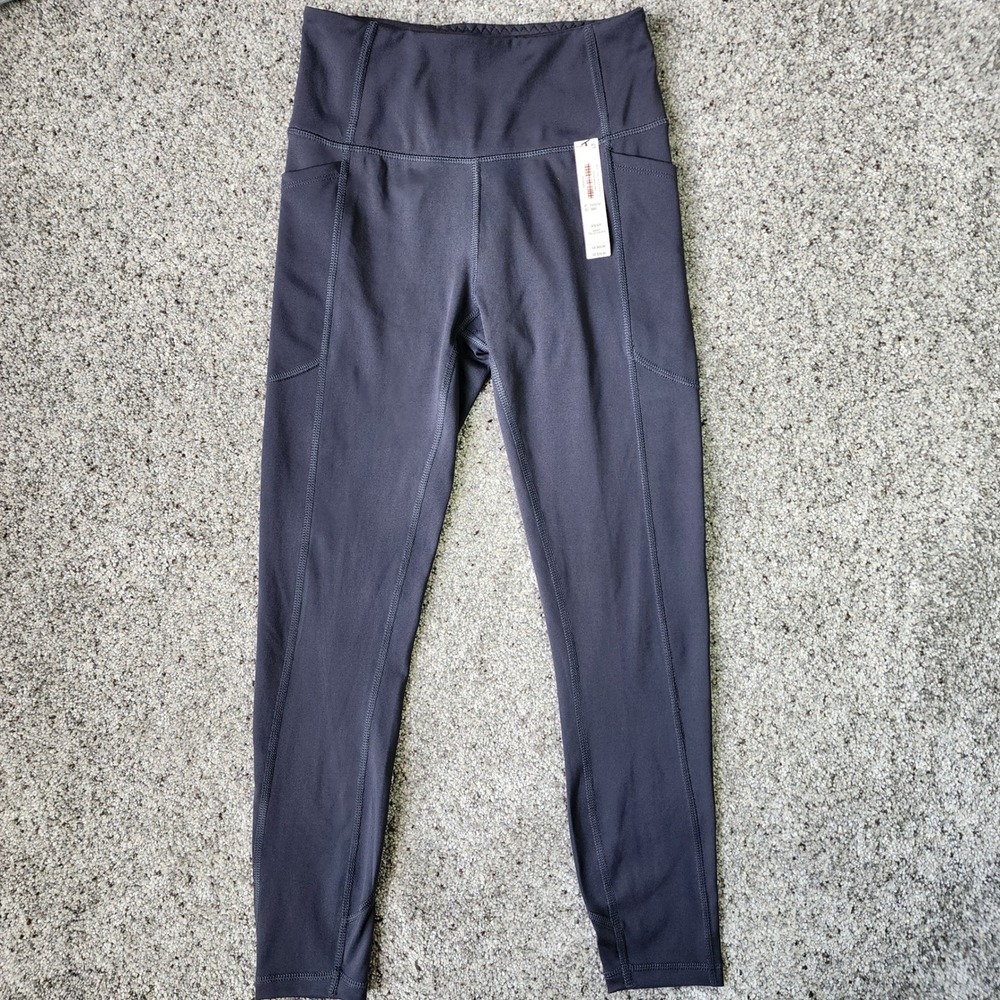 Victoria's Secret Leggings Womens XS Short Gray High Rise Side Pockets NWT